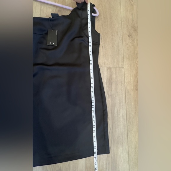 Armani Exchange. Elegant Black One-Shoulder Dress - Picture 6 of 8